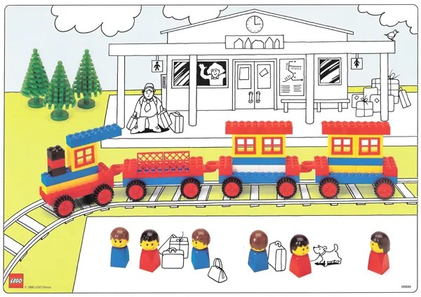 Set 1050 Activity Card 4 - Trains/Animals and their offspring (120533)