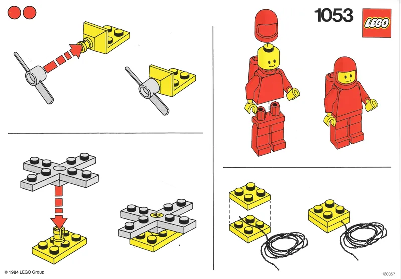 Set 1053 Activity Card with 2 Dots (120357)