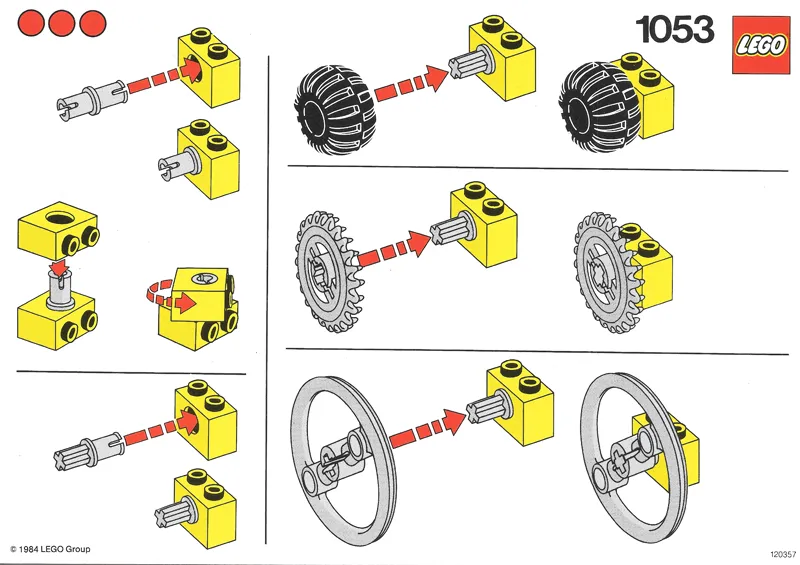 Set 1053 Activity Card with 3 Dots (120357)