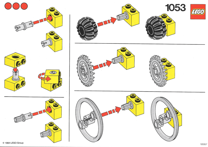 Set 1053 Activity Card with 3 Dots (120357)