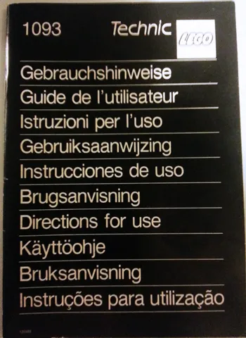 Set 1093 Directions for Use (120565)