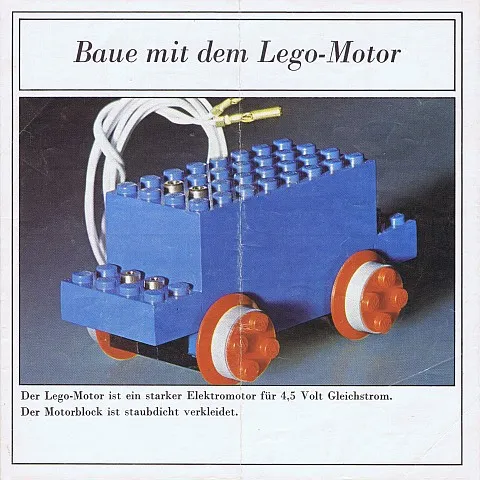 Baue mit dem Lego-Motor (3166-Øs)