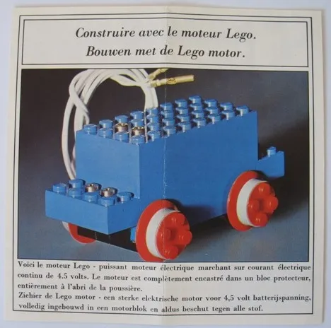 Construire avec le moteur Lego (3166-Be)