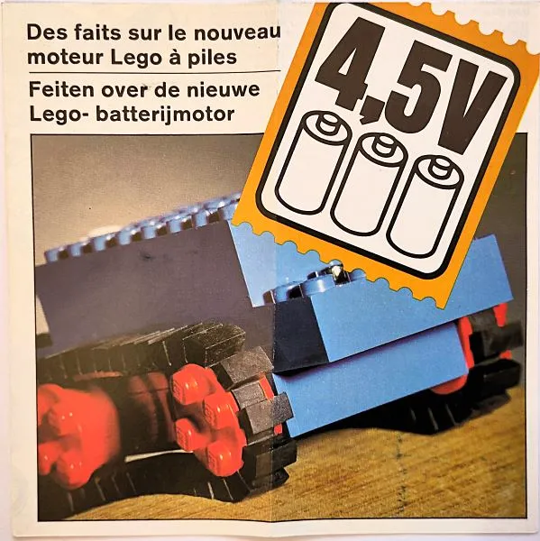 Des faits sur le nouveau moteur Lego à piles / Feiten over de nieuwe Lego- batterijmotor (3340-Be)