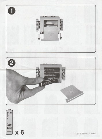 Technic Battery Box Leaflet - Set 8287