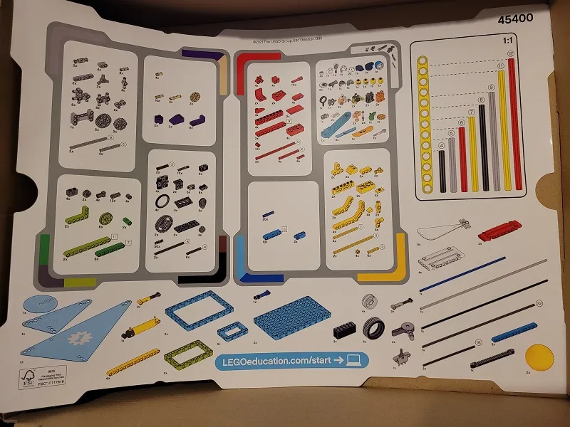 Set 45400 Cover and Inventory Card (6307366/6307395)