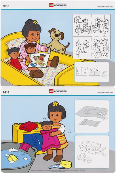 Set 9215-2 - Activity Card 1 - Picture Book / Bathtime