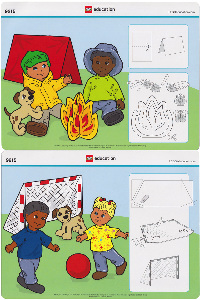 Set 9215-2 - Activity Card 2 - Camping / Soccer