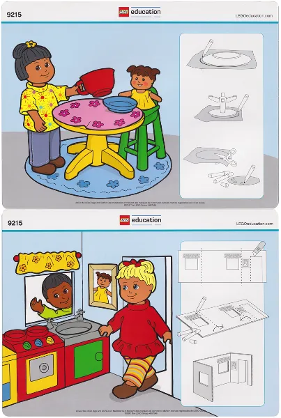 Set 9215-2 - Activity Card 4 - Rug / Playroom