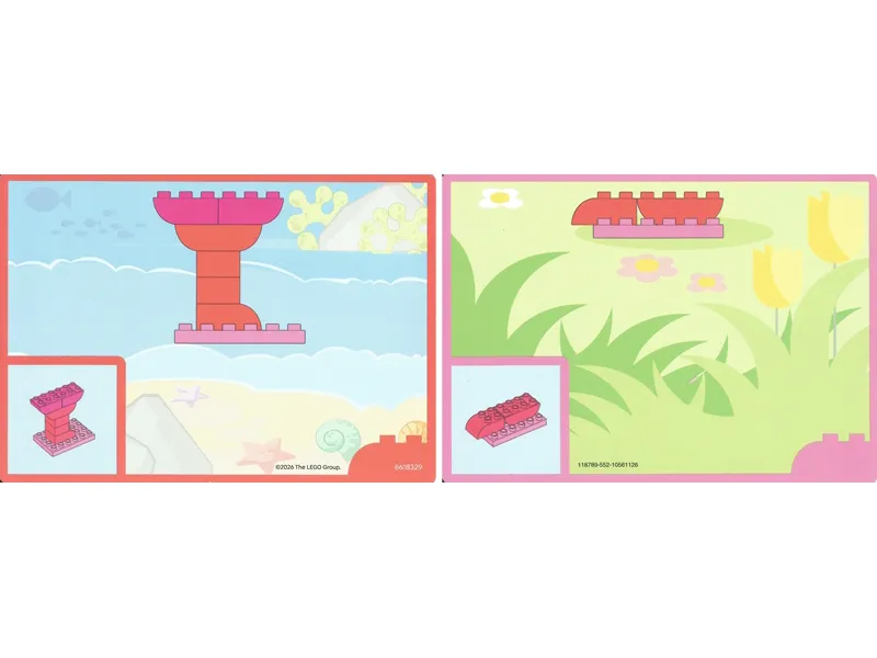 Set 10472 - Activity Card 4 - Flamingo / Snail Bottom Half