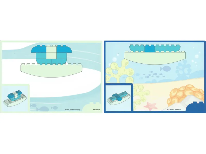 Set 10472 - Activity Card 6 - Penguin / Whale Bottom Half