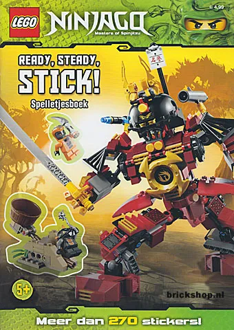 NINJAGO - Ready, Steady, Stick! Spelletjesboek (Dutch Edition)