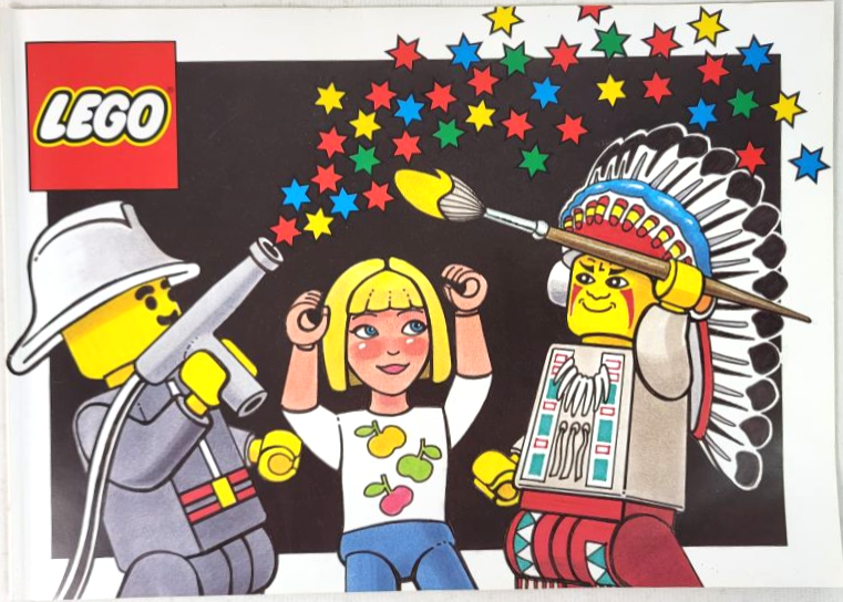 Coloring Fun Book with Fire, Indian and Belville Minifigures on Cover (8 pages)