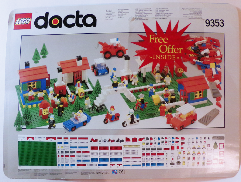 Set 9353 Cover and Inventory Card (164850)