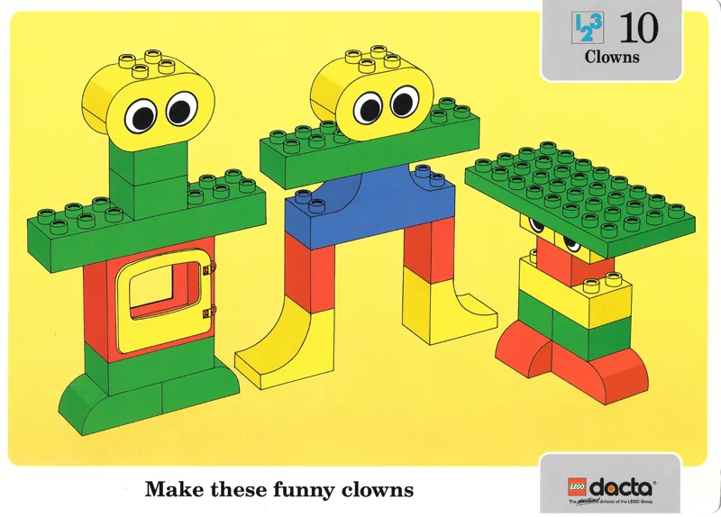 Set 9512 Activity Card 10 - Clowns UK/AUS Version (4101811)