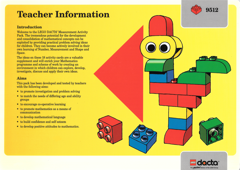 Set 9512 Teacher Information Card UK/AUS Version (4101811)