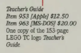 LEGO TC logo Teacher's Guide (Apple)