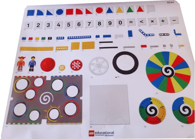 Set 9544 Cover and Inventory Card