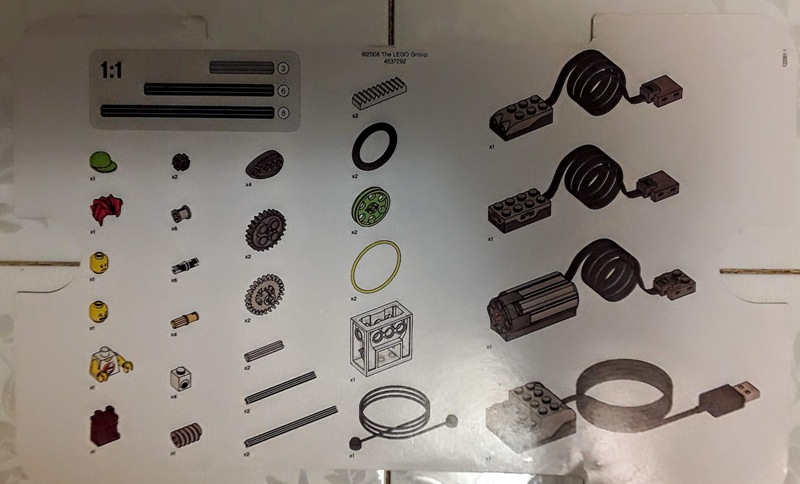 Set 9580 Cover and Inventory Card (4537292)