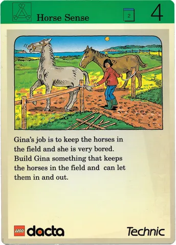 Set 9603 Activity Card Exploration 4 - Horse Sense AUS version (117922)