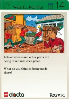 Set 9603 Activity Card Exploration 14 - Walk In, Roll Out