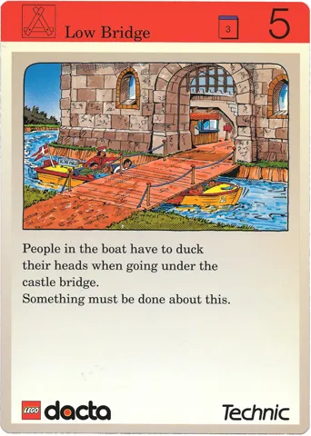 Set 9603 Activity Card Application: Invention 5 - Low Bridge AUS version (118122)