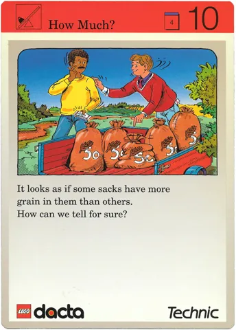 Set 9603 Activity Card Application: Invention 10 - How Much? AUS version (118122)