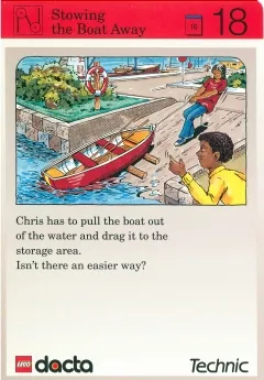 Set 9603 Activity Card Application: Invention 18 - Stowing the Boat Away
