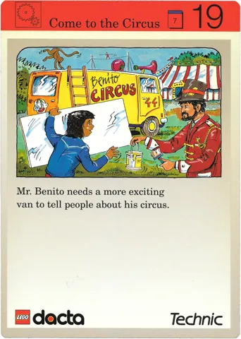 Set 9603 Activity Card Application: Invention 19 - Come to the Circus AUS version (118122)