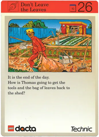 Set 9603 Activity Card Application: Invention 26 - Don't Leave the Leaves AUS version (118122)