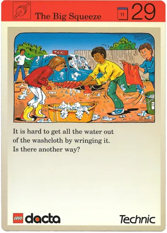 Set 9603 Activity Card Application: Invention 29 - The Big Squeeze