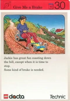 Set 9603 Activity Card Application: Invention 30 - Give Me a Brake