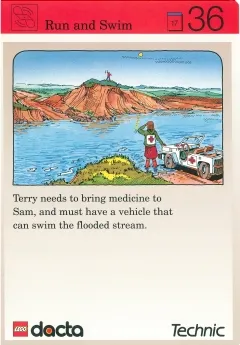 Set 9603 Activity Card Application: Invention 36 - Run and Swim