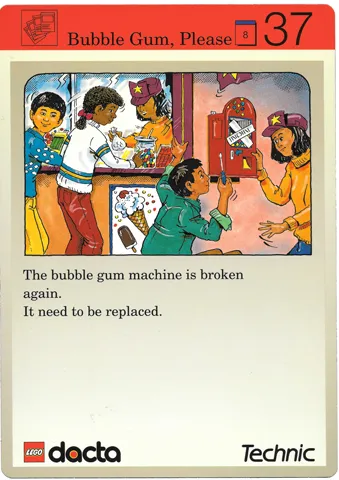 Set 9603 Activity Card Application: Invention 37 - Bubble Gum, Please AUS version (118122)