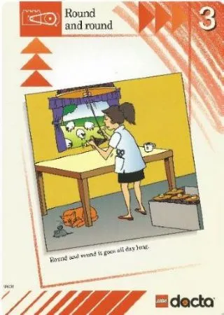 Set 9608 Activity Card Red 3 - Round and round