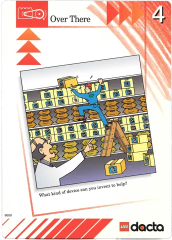 Set 9608 Activity Card Red 4 - Over There USA/CDN version (879317)