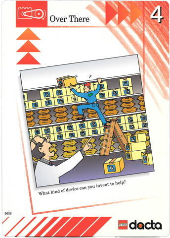 Set 9608 Activity Card Red 4 - Over There USA/CDN version (879317)