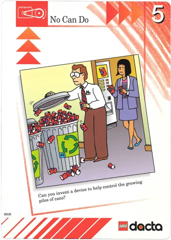 Set 9608 Activity Card Red 5 - No Can Do USA/CDN version (879317)