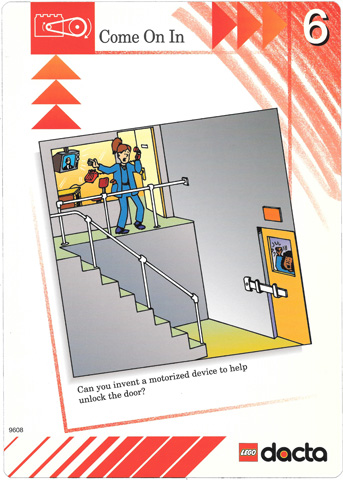 Set 9608 Activity Card Red 6 - Come On In USA/CDN version (879317)