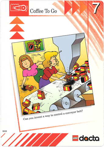 Set 9608 Activity Card Red 7 - Coffee To Go USA/CDN version (879317)