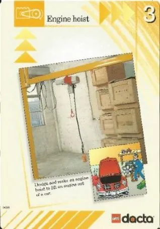 Set 9608 Activity Card Orange 3 - Engine hoist