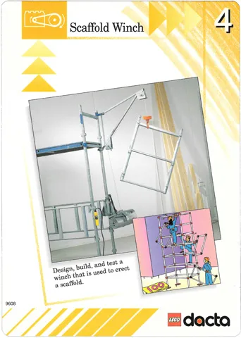 Set 9608 Activity Card Orange 4 - Scaffold Winch USA/CDN version (879317)