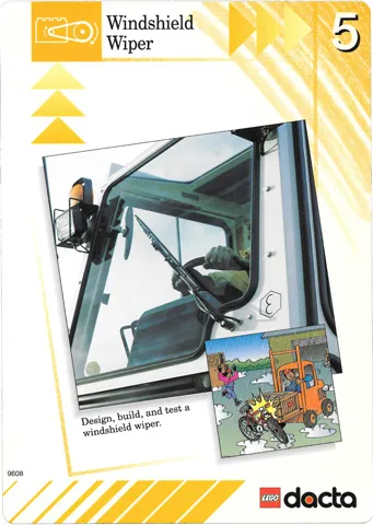 Set 9608 Activity Card Orange 5 - Windshield Wiper USA/CDN version (879317)