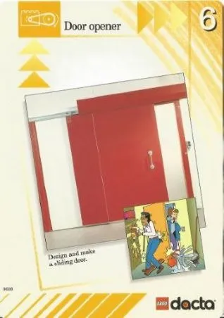 Set 9608 Activity Card Orange 6 - Door opener