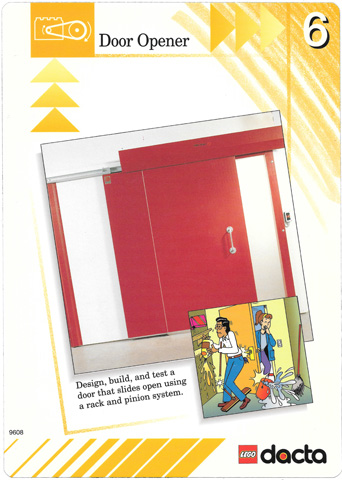 Set 9608 Activity Card Orange 6 - Door Opener USA/CDN version (879317)