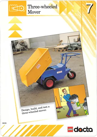 Set 9608 Activity Card Orange 7 - Three-wheeled Mover USA/CDN version (879317)