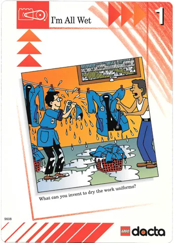 Set 9608 Activity Card Red 1 - I'm All Wet USA/CDN version (879317)