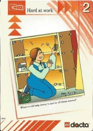 Set 9608 Activity Card Red 2 - Hard at work