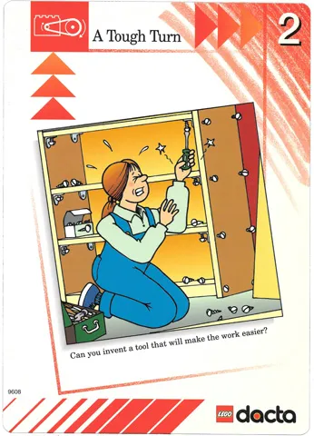 Set 9608 Activity Card Red 2 - A Tough Turn USA/CDN version (879317)