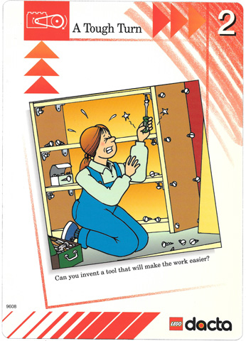 Set 9608 Activity Card Red 2 - A Tough Turn USA/CDN version (879317)